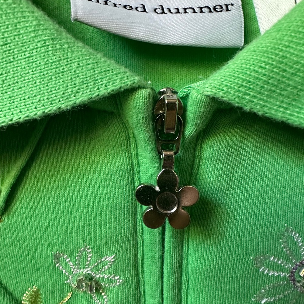 Alfred dunner women’s polo size large green great details !!!! - Picture 5 of 8